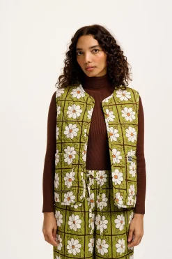 Lucy & Yak Emery - Reversible Quilted Gilet in Romneya Floral Print Sale