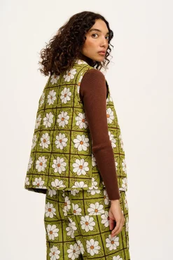 Lucy & Yak Emery - Reversible Quilted Gilet in Romneya Floral Print Sale