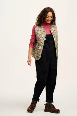 Lucy & Yak Emery - Reversible Quilted Gilet in Elsinore Floral Print Clearance