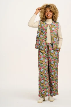 Lucy & Yak Emery - Reversible Quilted Gilet in Elsinore Floral Print Clearance