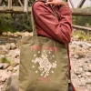 Lucy & Yak Felix - Cotton Tote Bag with Free Spirit Print Outlet