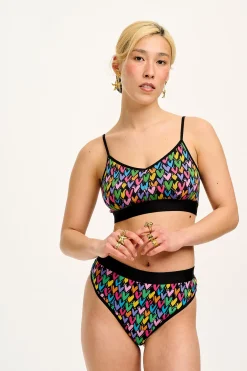 Lucy & Yak Fleur - Cotton & Bamboo Thong in Summer Lovin' Print Clearance