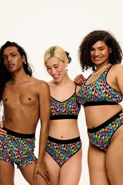Lucy & Yak Fleur - Cotton & Bamboo Thong in Summer Lovin' Print Clearance