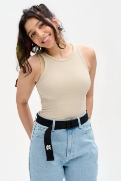 Lucy & Yak Flynn - D-Ring Cotton Webbing Belt in Black Outlet