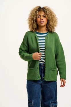 Lucy & Yak Frederika - Cardigan in Highland Green Best