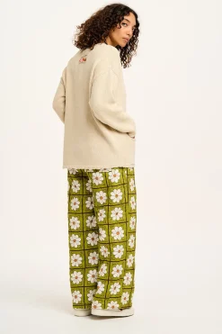 Lucy & Yak Frederika - Heavy Knit Cardigan in Frappe Cream Online