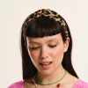 Lucy & Yak Hallie - Twist Top Headband in Leopard Print Sale