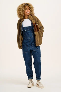 Lucy & Yak Harper - Borg Fleece Jacket in Mocha Chocca Latte Brown Sale