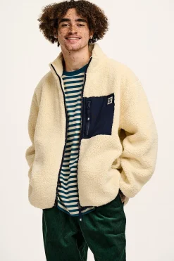 Lucy & Yak Harper - Borg Fleece Jacket in Cream Best