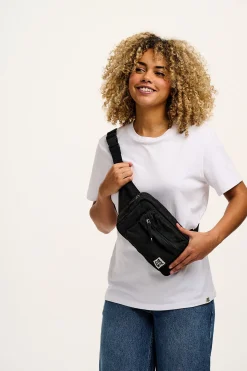Lucy & Yak Henley - Canvas Bumbag in Black Best