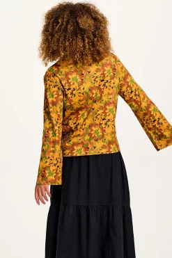 Lucy & Yak Hermione - Fluted Cotton Top in Cass Floral Clearance