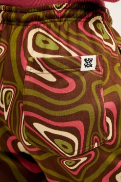 Lucy & Yak Jamie - Joggers in Brown Yosemite Print New