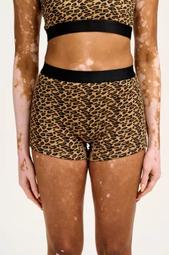 Lucy & Yak Joey - Cotton & Bamboo Boxer Shorts in Leopard Print Best