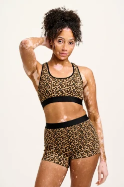 Lucy & Yak Joey - Cotton & Bamboo Boxer Shorts in Leopard Print Best