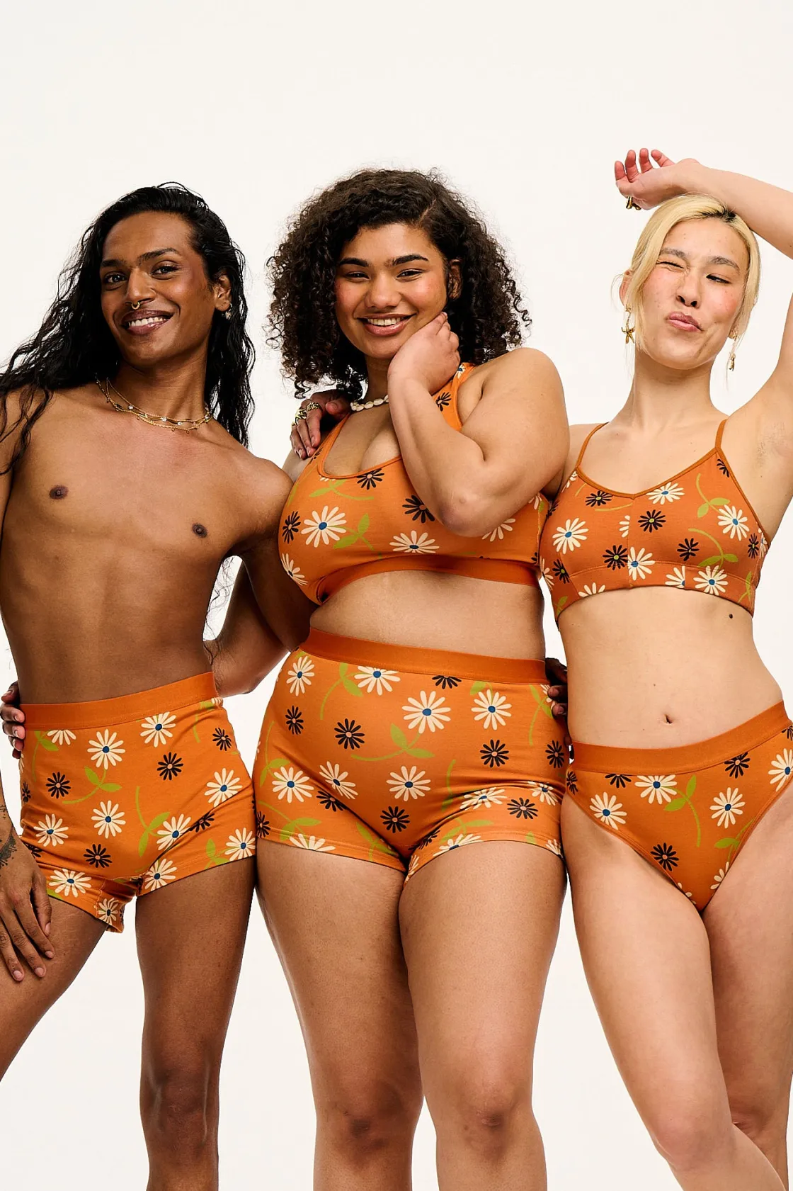 Lucy & Yak Joey - Cotton & Bamboo Boxer Shorts in Veronica Print Discount