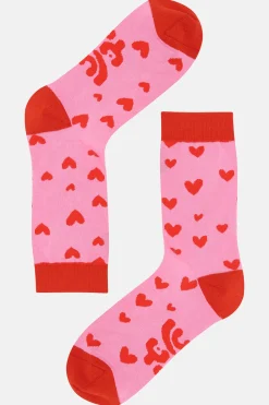 Lucy & Yak JoJo - Cotton Socks in Cupid Print Discount