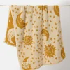 Lucy & Yak Kasia - Hand Towel in Cream & Yellow Orion Print New