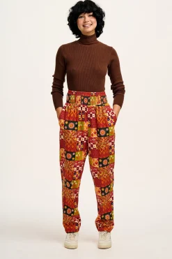 Lucy & Yak L.E. Alexa - Cotton Trousers in Artist Print by Namrata Kumar Outlet