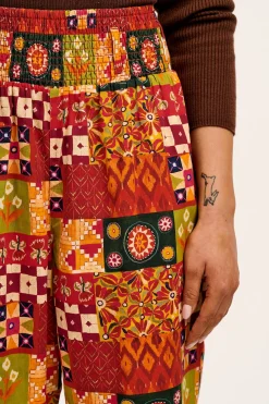 Lucy & Yak L.E. Alexa - Cotton Trousers in Artist Print by Namrata Kumar Outlet