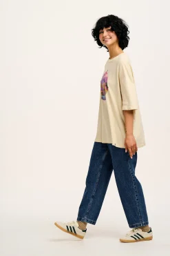 Lucy & Yak L.E. Benny - Oversized Cotton Tee in Artist Print by Rohan Dahotre Discount