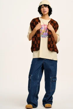 Lucy & Yak L.E. Benny - Oversized Cotton Tee in Artist Print by Rohan Dahotre Discount