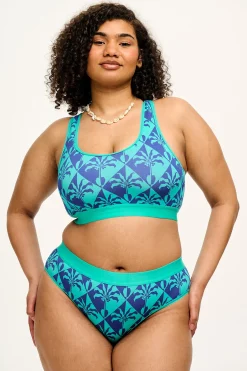 Lucy & Yak L.E. Cora - Cotton & Bamboo Bikini Pant in Artist Print by Tara Khorzad Outlet