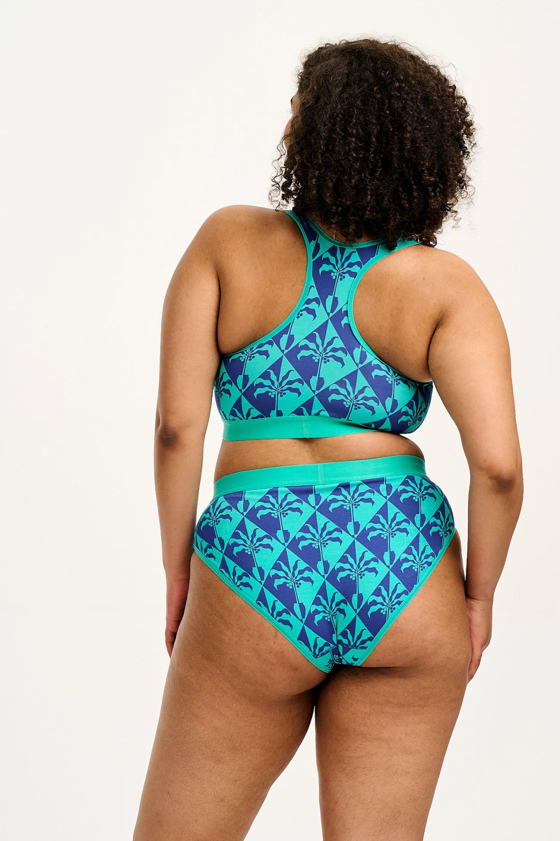 Lucy & Yak L.E. Cora - Cotton & Bamboo Bikini Pant in Artist Print by Tara Khorzad Outlet