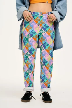Lucy & Yak L.E. Dana - Mom Twill Jeans in Artist Print by Tara Khorzad Online