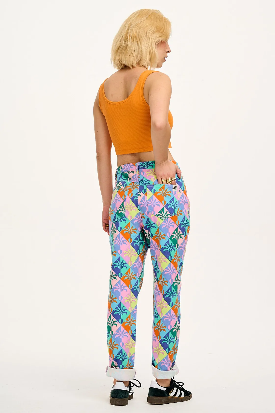 Lucy & Yak L.E. Dana - Mom Twill Jeans in Artist Print by Tara Khorzad Online