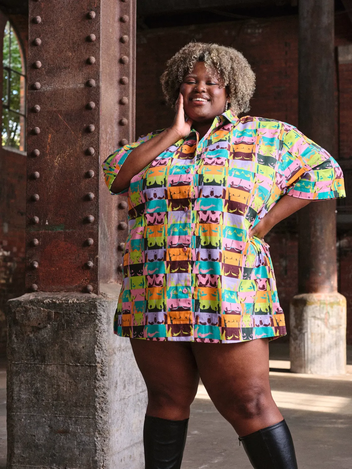 Lucy & Yak L.E. Murphy - Cotton Jacket in Baring All Print Outlet