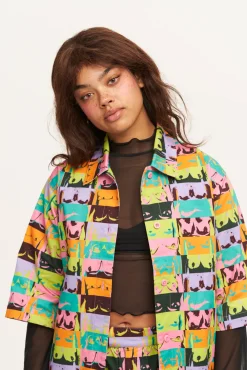 Lucy & Yak L.E. Murphy - Cotton Jacket in Baring All Print Outlet