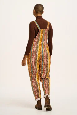 Lucy & Yak L.E. Original - Twill Dungarees in Artist Print by Chaaya Prabhat Clearance