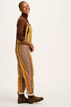 Lucy & Yak L.E. Original - Twill Dungarees in Artist Print by Chaaya Prabhat Clearance