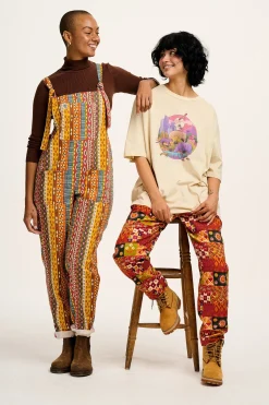 Lucy & Yak L.E. Original - Twill Dungarees in Artist Print by Chaaya Prabhat Clearance