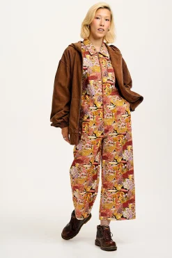 Lucy & Yak L.E. Ragan - Cotton Jumpsuit in Artist Print by Caroline Clark Fashion