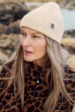 Lucy & Yak Luca - Cotton Beanie in Cream Sale