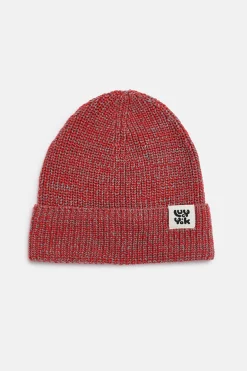 Lucy & Yak Luca - Cotton Beanie in Red Sale