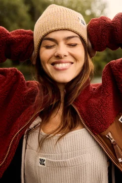 Lucy & Yak Luca - Cotton Beanie in Yellow Space Dye Discount
