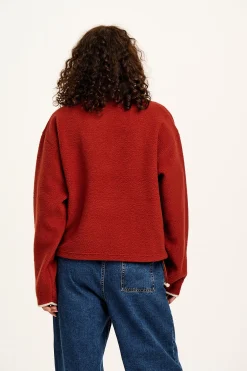 Lucy & Yak Maddison - Fleece in Red Henna & Ecru Online
