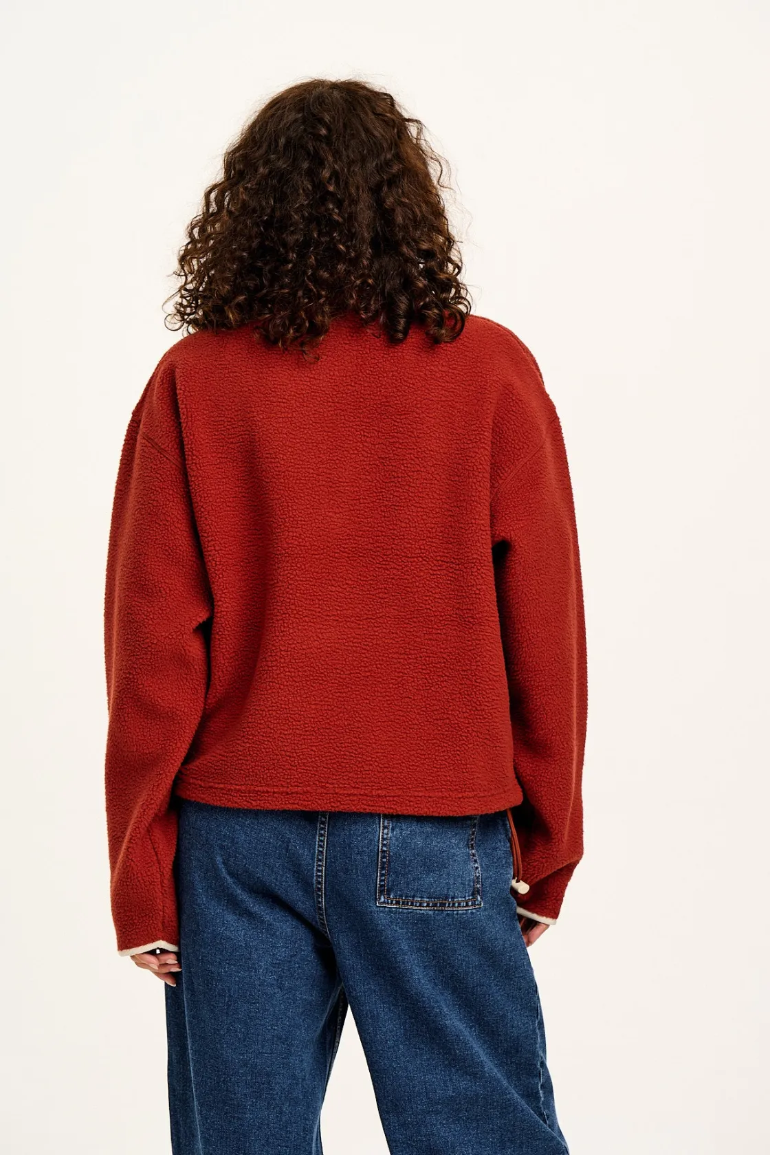 Lucy & Yak Maddison - Fleece in Red Henna & Ecru Online