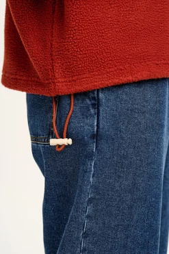 Lucy & Yak Maddison - Fleece in Red Henna & Ecru Online