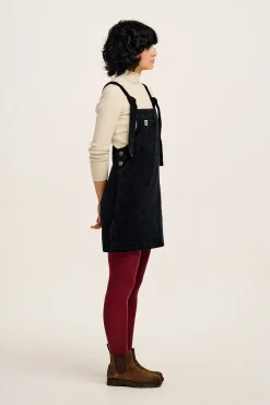 Lucy & Yak Mini Pini - Corduroy Dress in Black Best