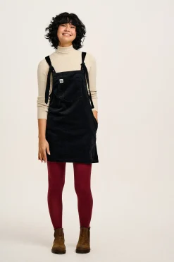 Lucy & Yak Mini Pini - Corduroy Dress in Black Best