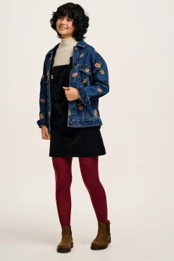 Lucy & Yak Mini Pini - Corduroy Dress in Black Best