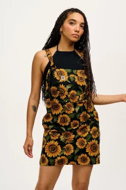 Lucy & Yak Mini Pini - Twill Dress in Sunflower Print Clearance