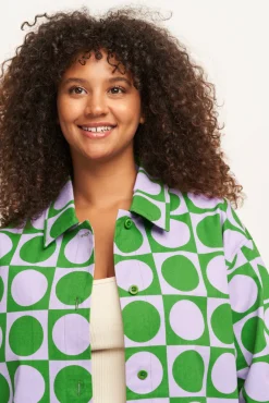 Lucy & Yak Murphy - Cotton Jacket in Rhapsody Print Hot