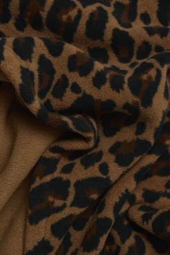 Lucy & Yak Ola - Polar Fleece Scarf in Leopard Print New