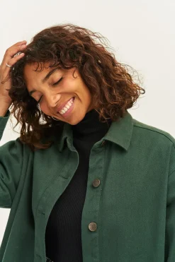 Lucy & Yak Olly - Twill Jacket in Posy Green Outlet