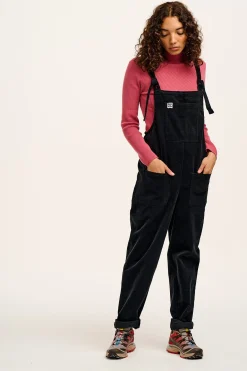 Lucy & Yak Original - Corduroy Dungarees in Black Outlet