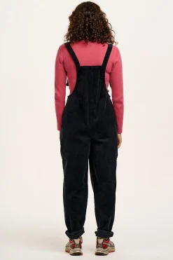 Lucy & Yak Original - Corduroy Dungarees in Black Outlet